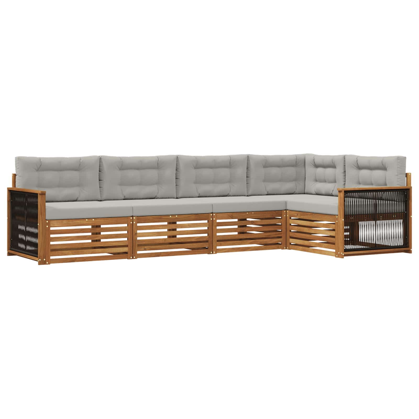 vidaXL Buiten bankenset 5 pcs Naturel Massief Acaciahout