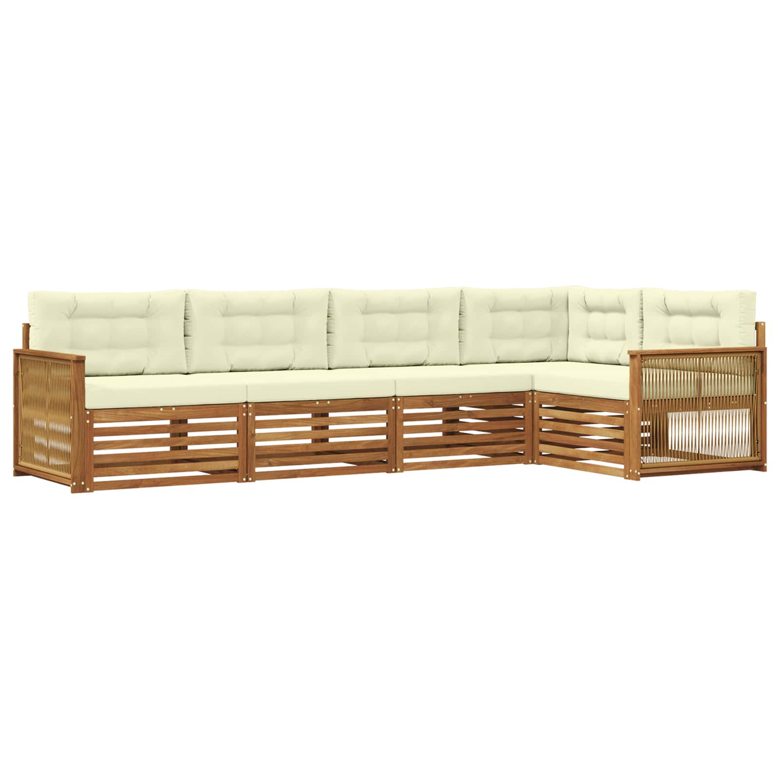 vidaXL Buiten bankenset 5 pcs Naturel Massief Acaciahout