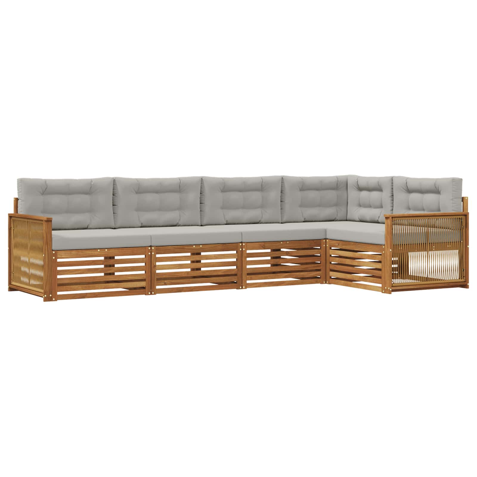 vidaXL Buiten bankenset 5 pcs Naturel Massief Acaciahout
