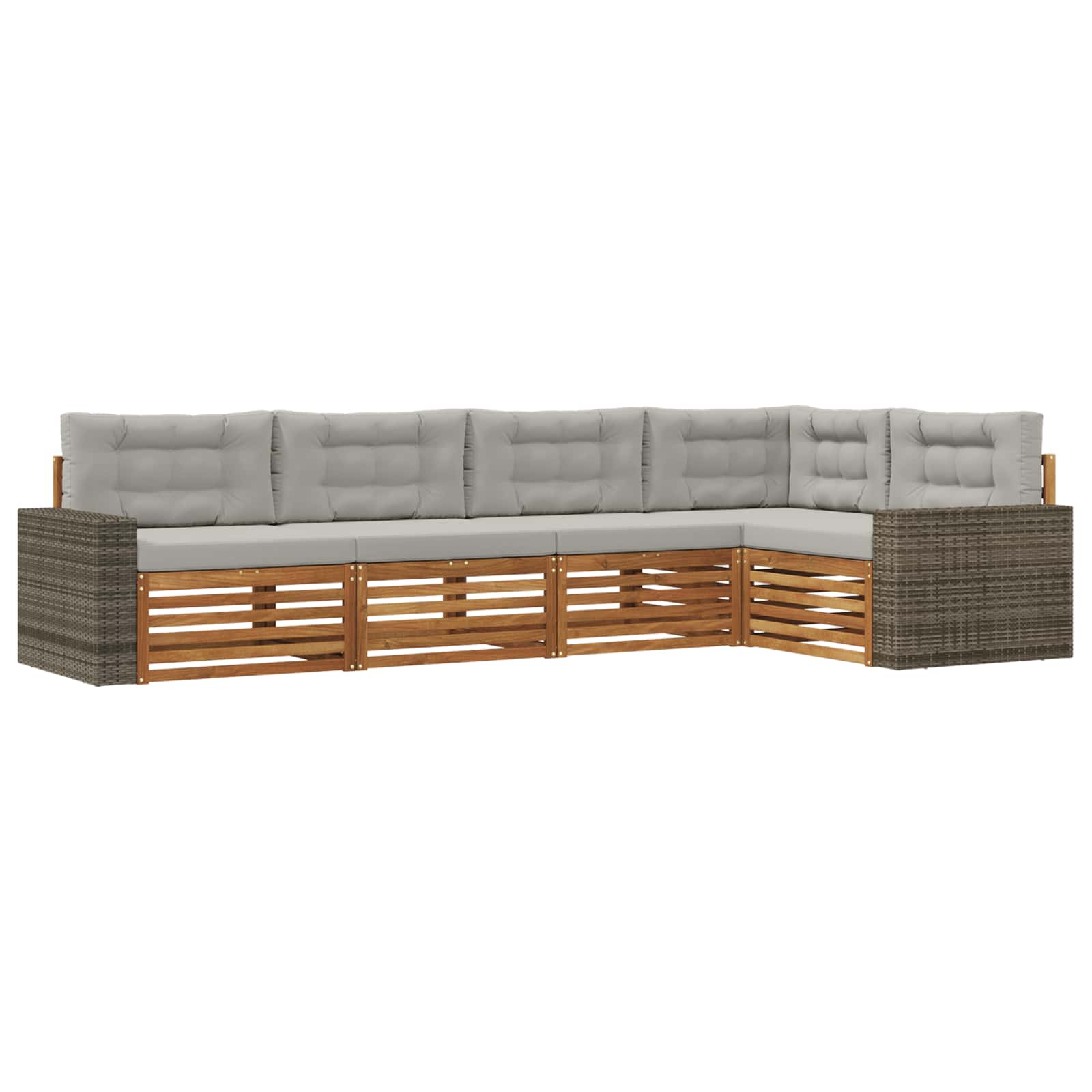 vidaXL Buiten bankenset 5 pcs Naturel Massief Acaciahout