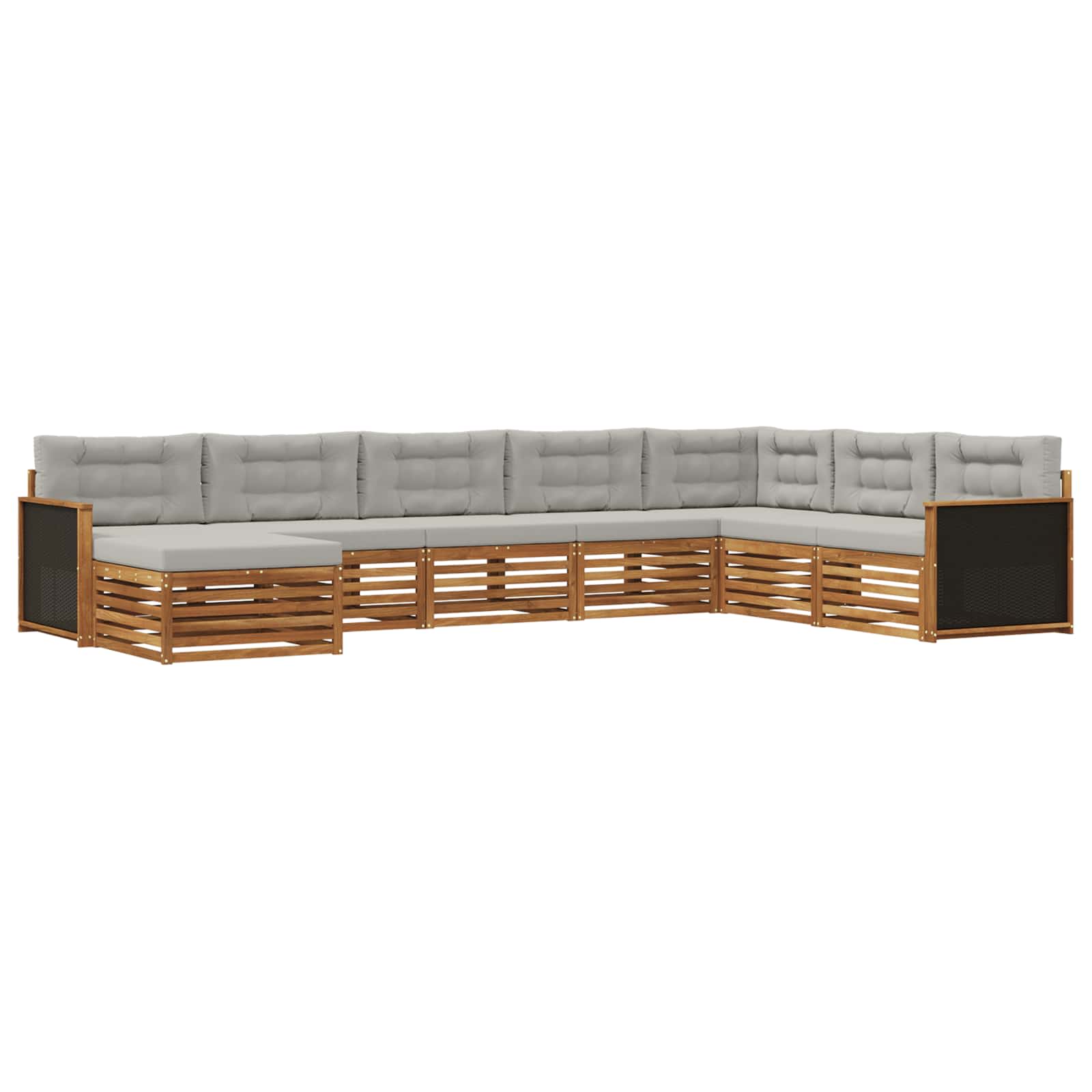 vidaXL Sofa-Sets 8 pcs Naturel Massief Acaciahout