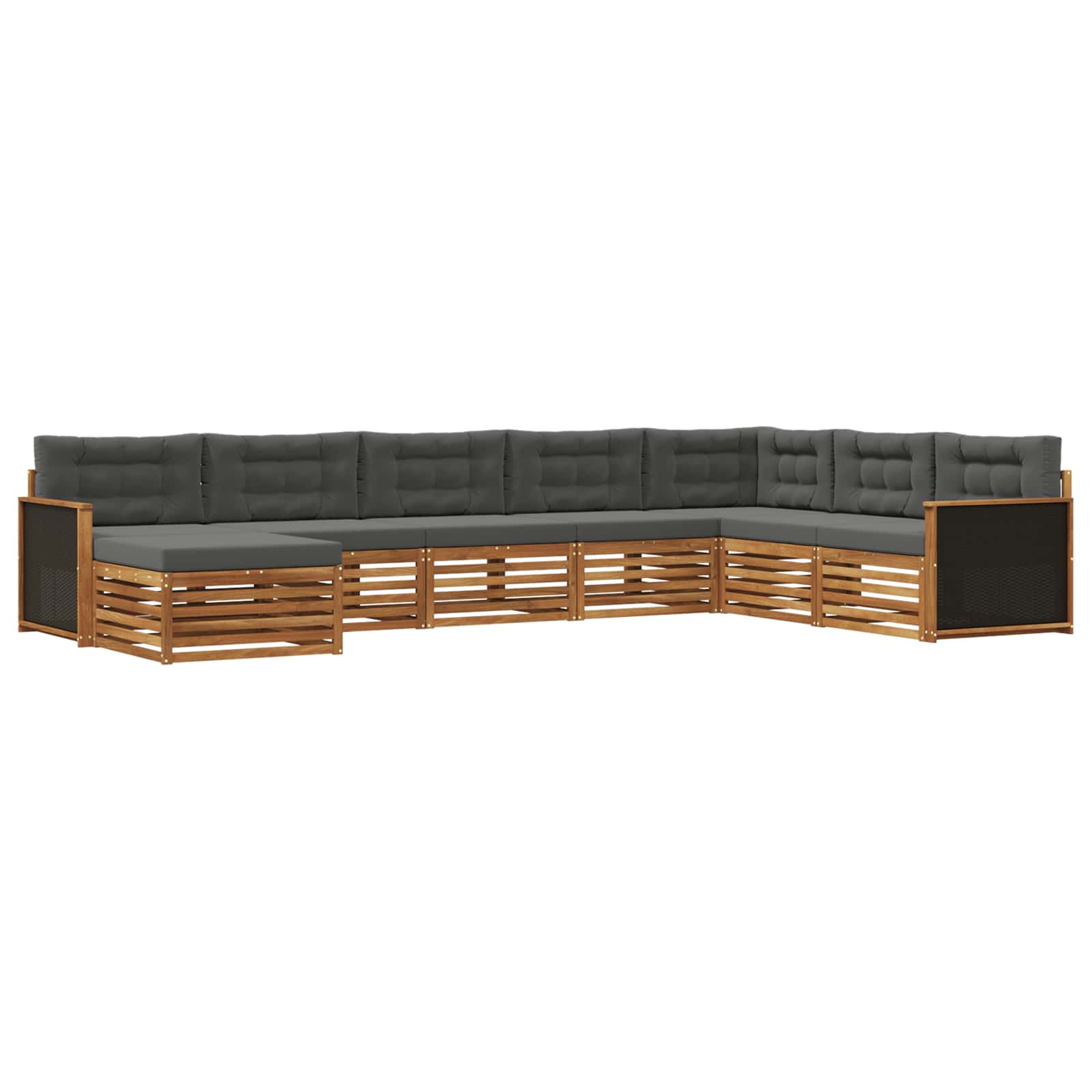 vidaXL Sofa-Sets 8 pcs Naturel Massief Acaciahout