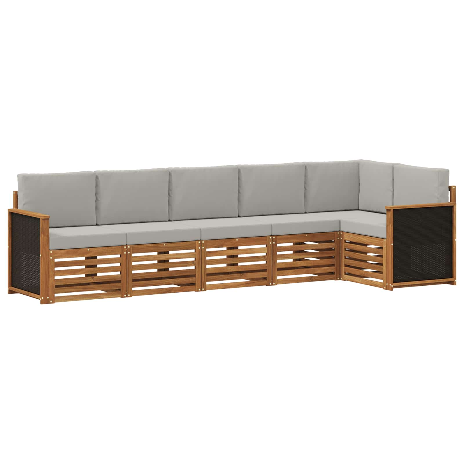 vidaXL Sofa-Sets 6 pcs Naturel Massief Acaciahout