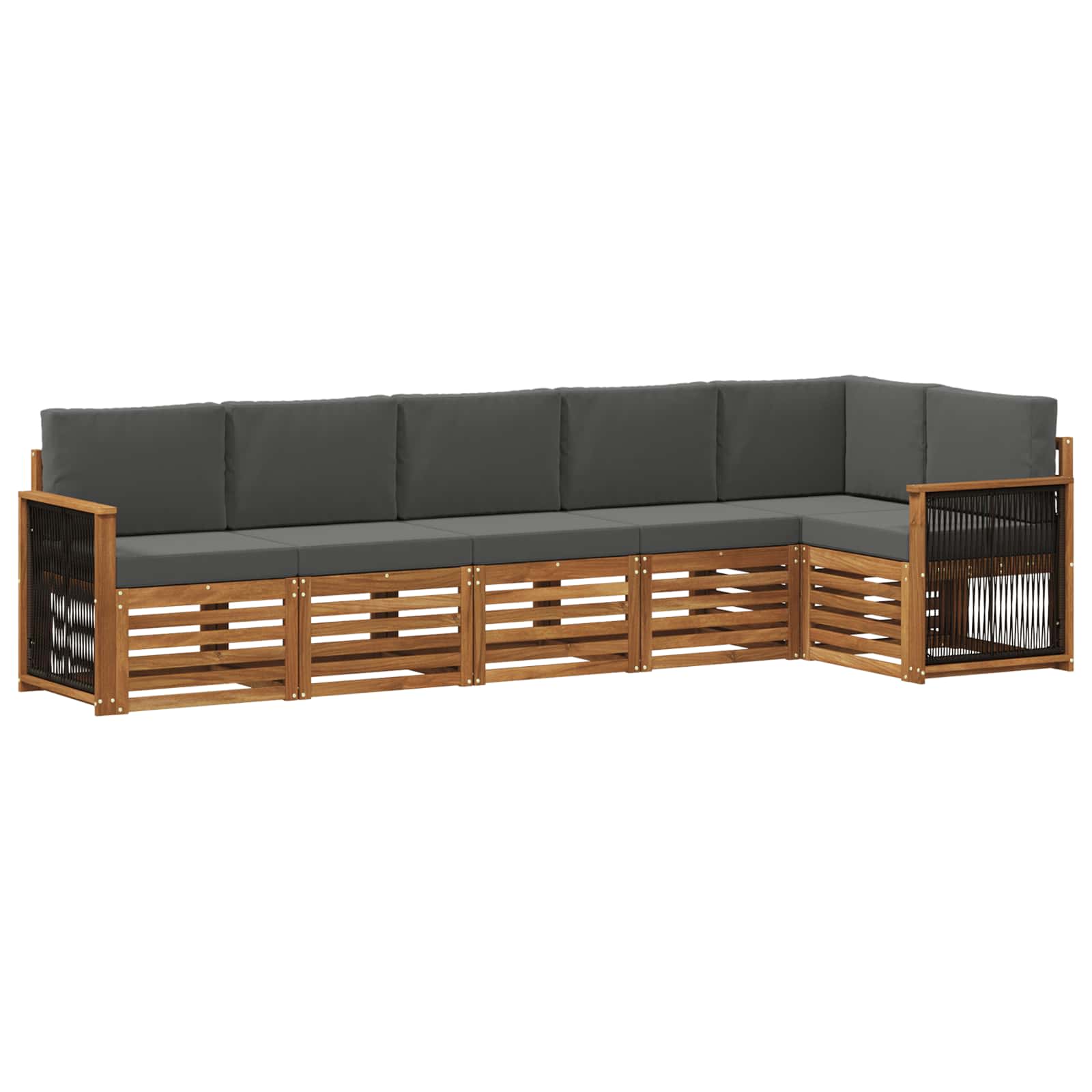 vidaXL Sofa-Sets 6 pcs Naturel Massief Acaciahout