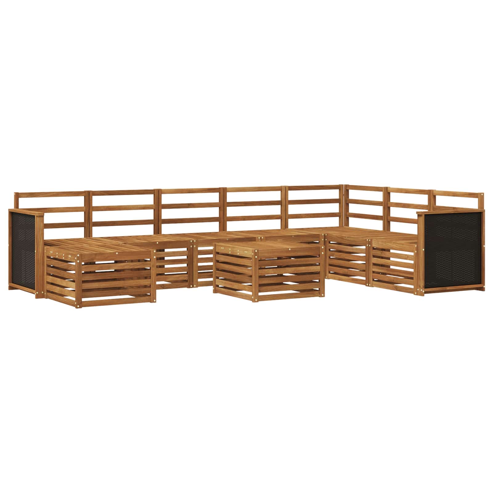 vidaXL Sofa-Sets Naturel Massief Acaciahout