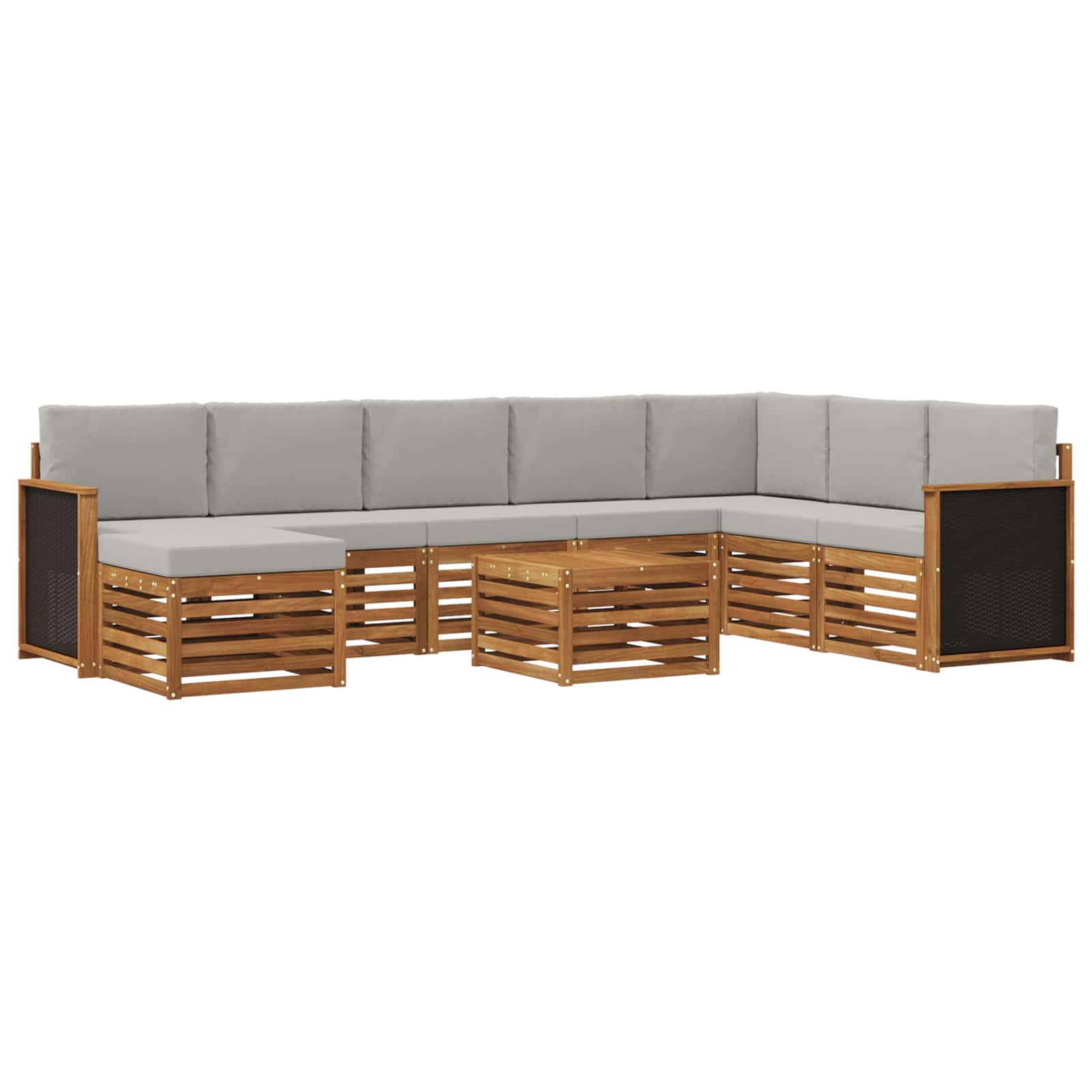 vidaXL Sofa-Sets Naturel Massief Acaciahout