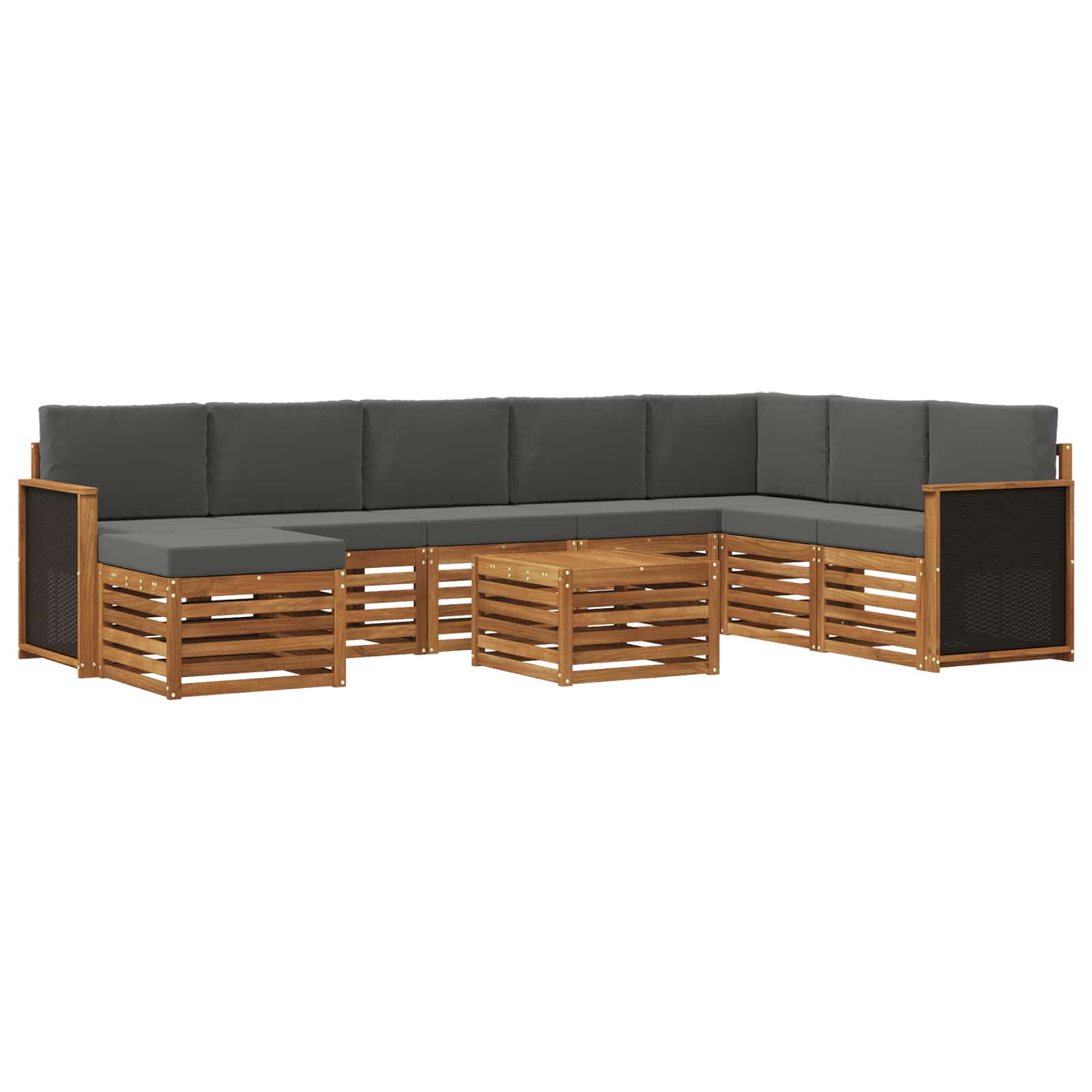 vidaXL Sofa-Sets Naturel Massief Acaciahout