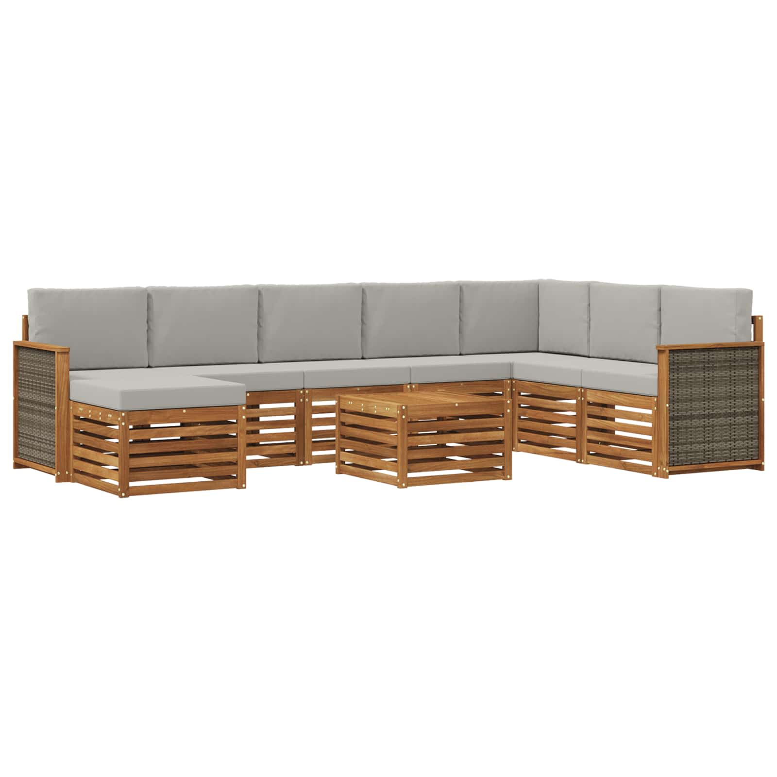 vidaXL Sofa-Sets Naturel Massief Acaciahout