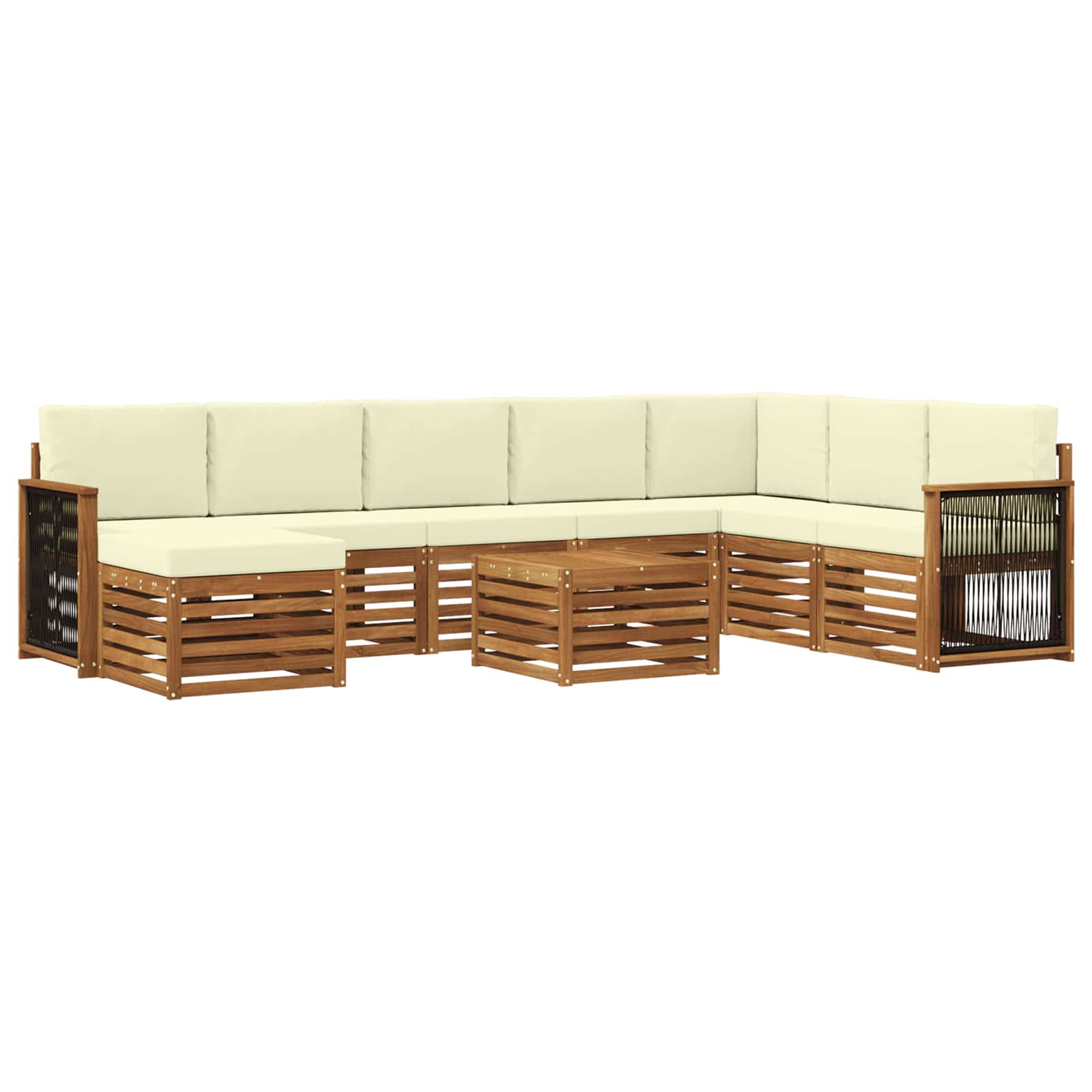 vidaXL Sofa-Sets Naturel Massief Acaciahout