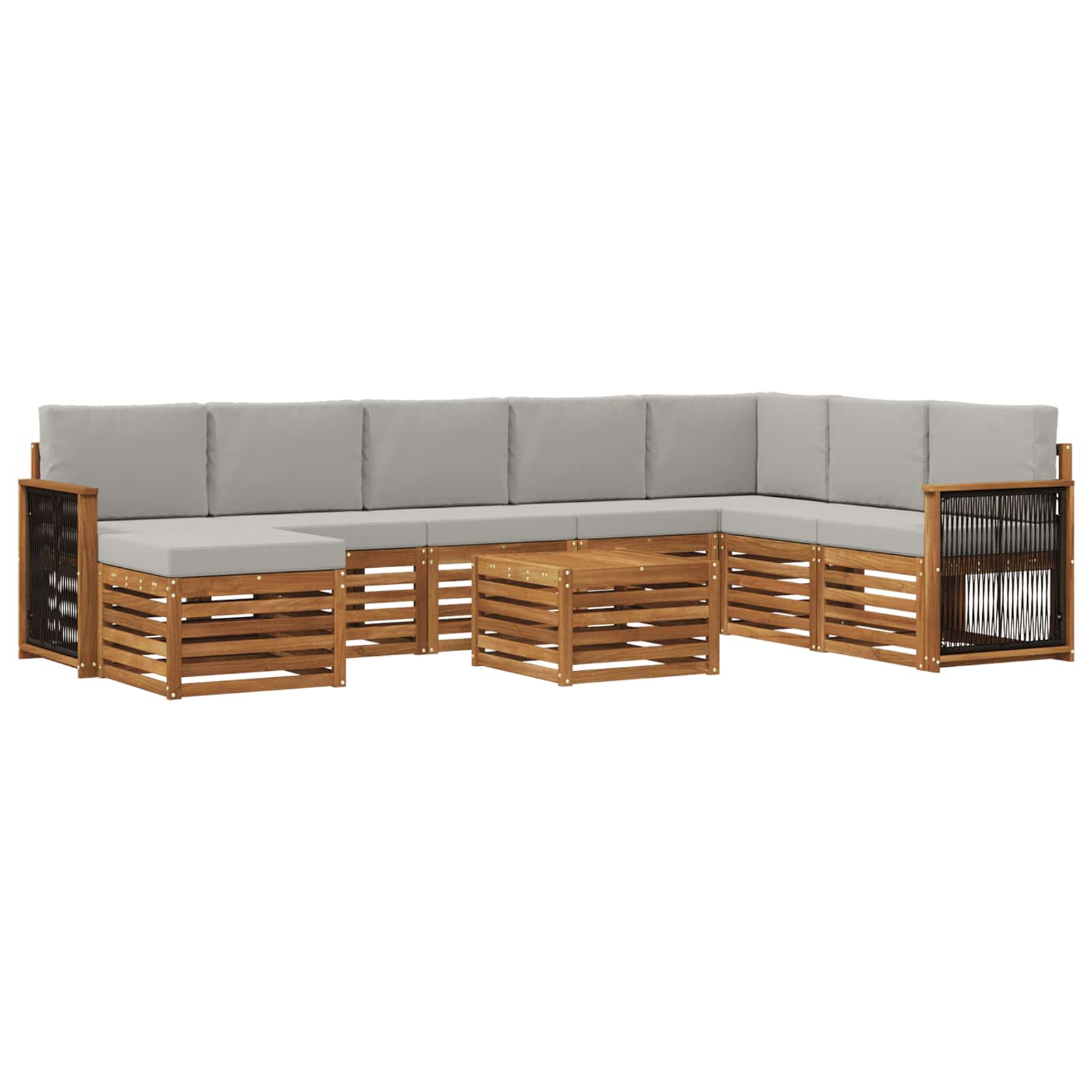 vidaXL Sofa-Sets Naturel Massief Acaciahout