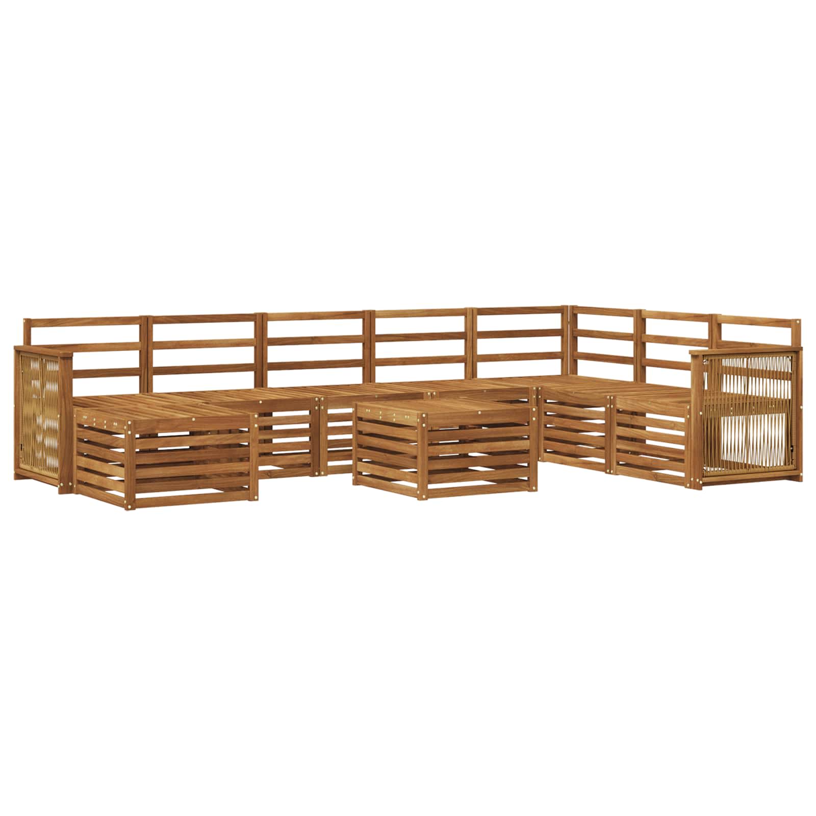 vidaXL Sofa-Sets Naturel Massief Acaciahout