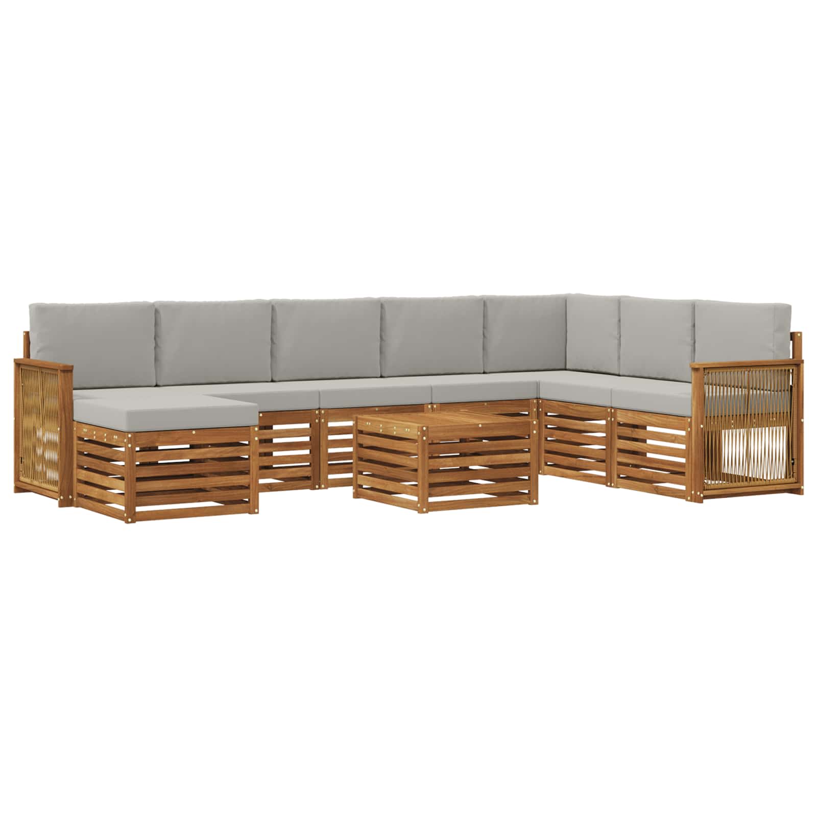 vidaXL Sofa-Sets Naturel Massief Acaciahout