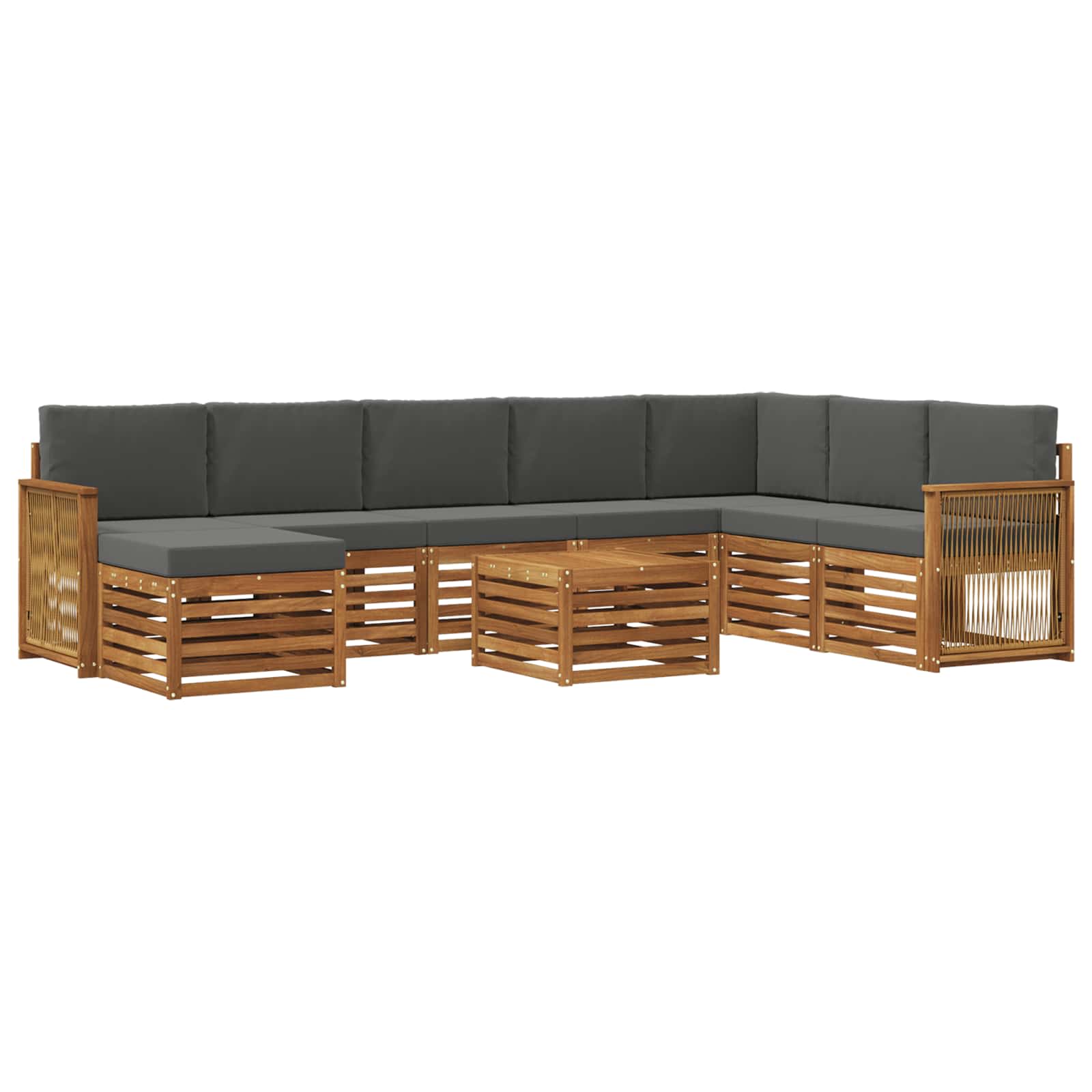 vidaXL Sofa-Sets Naturel Massief Acaciahout