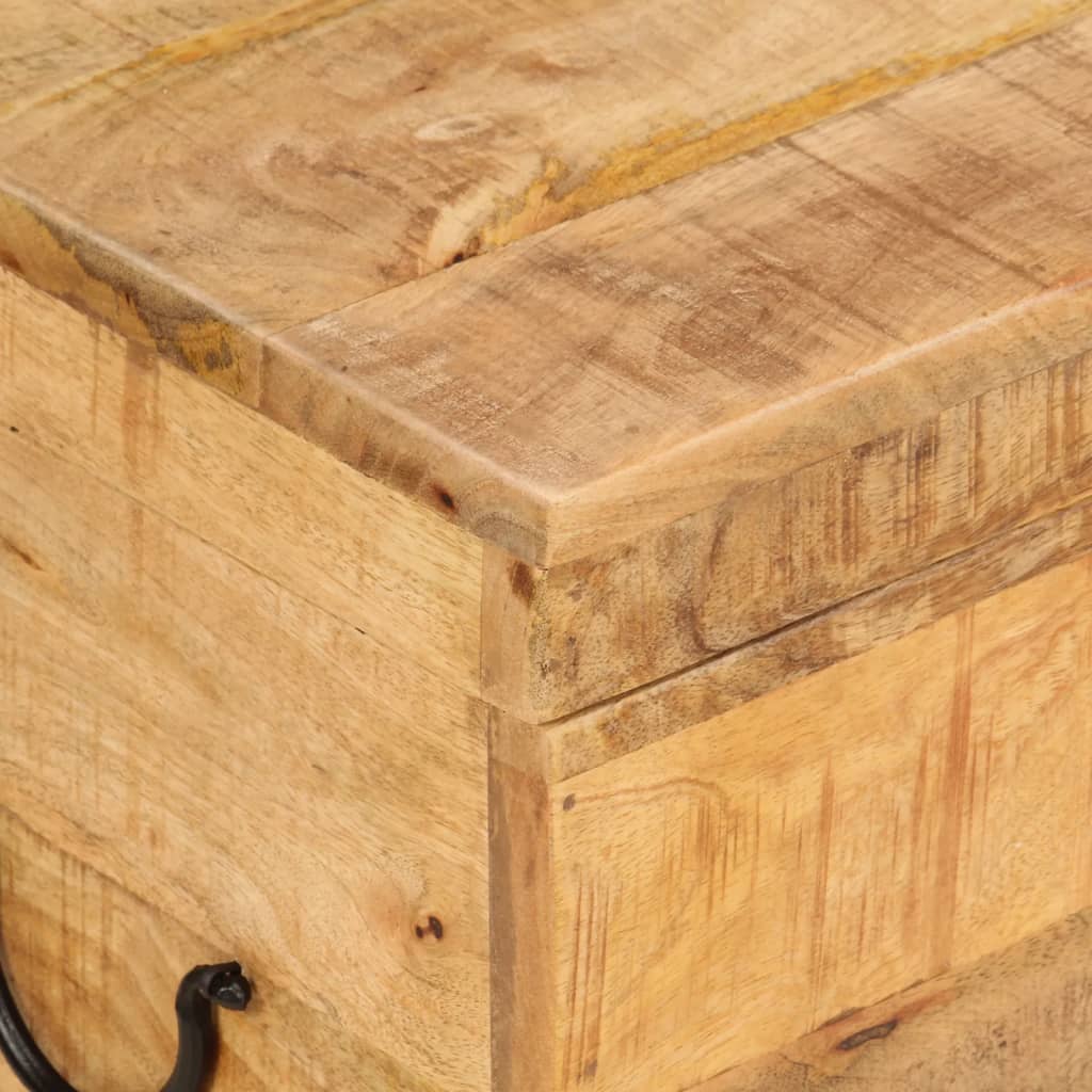 vidaXL Opbergbox 39x28x31 cm massief mangohout - Aashly
