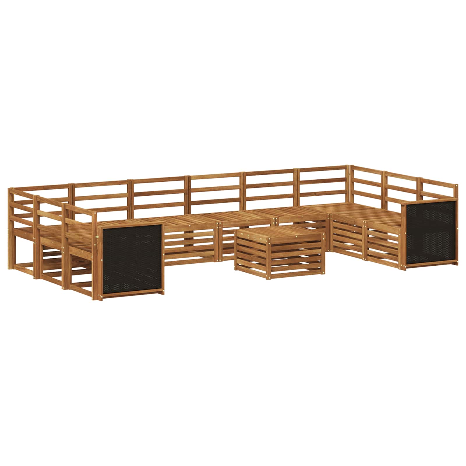vidaXL Sofa-Sets Naturel Massief Acaciahout