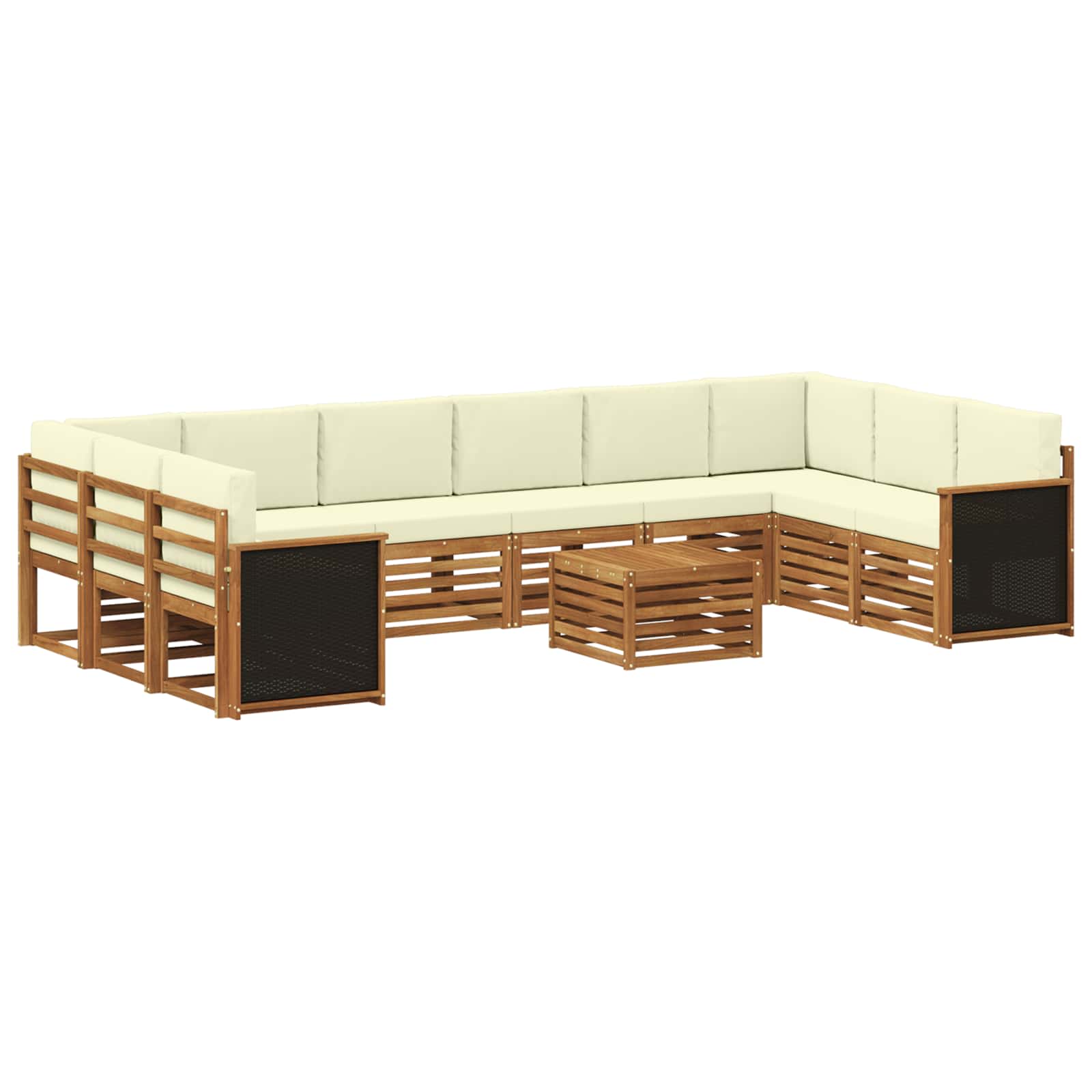 vidaXL Sofa-Sets Naturel Massief Acaciahout