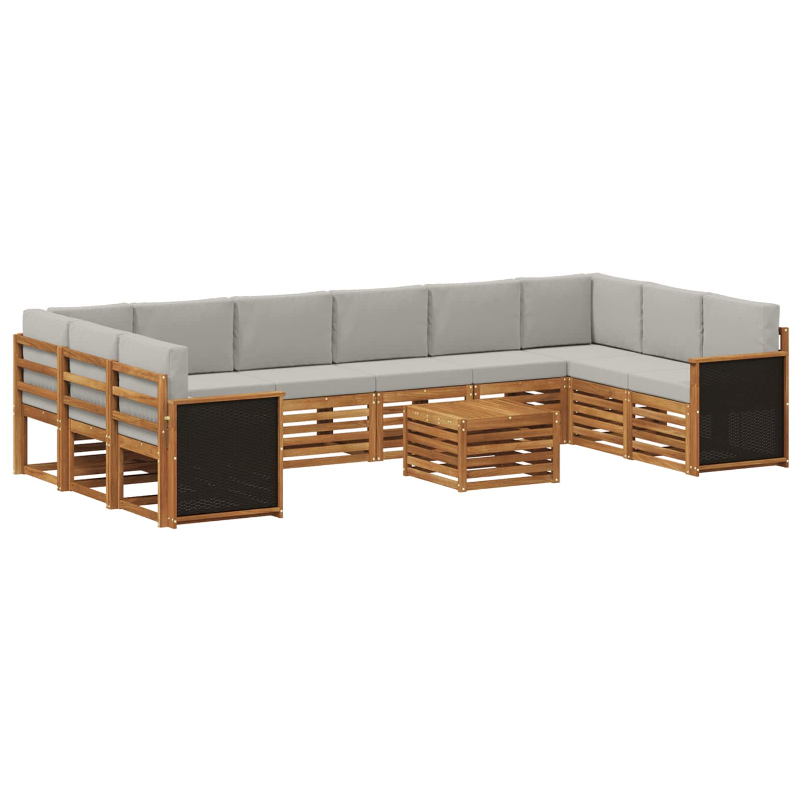 vidaXL Sofa-Sets Naturel Massief Acaciahout