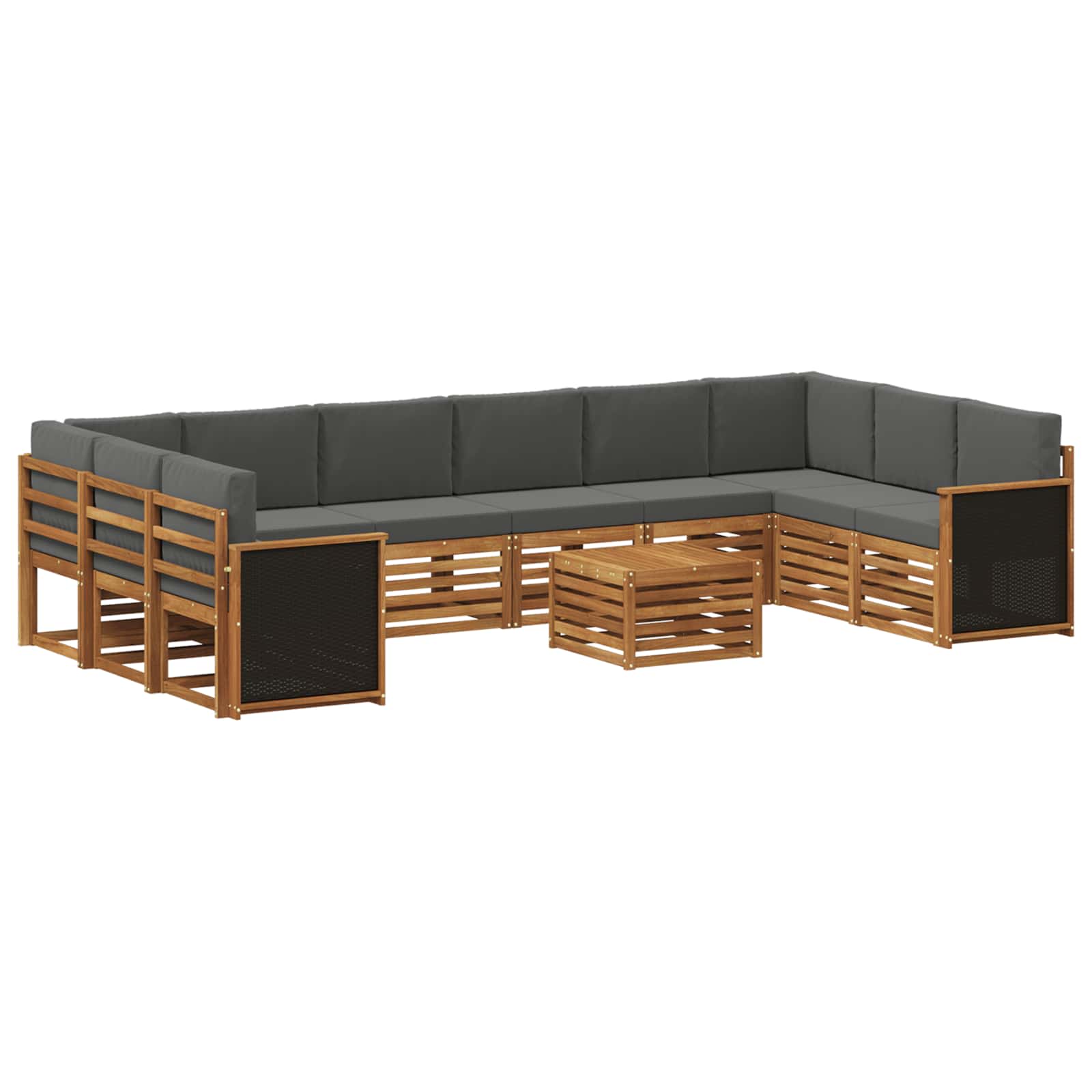 vidaXL Sofa-Sets Naturel Massief Acaciahout