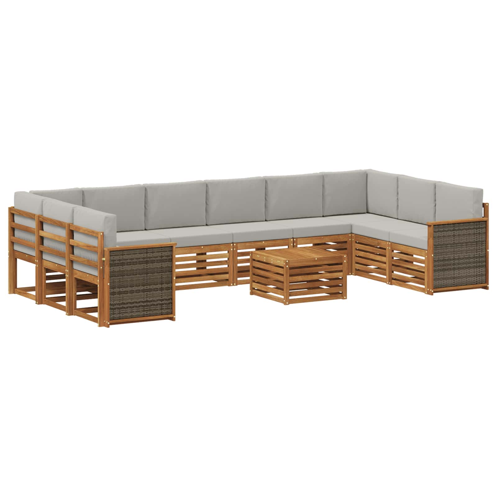 vidaXL Sofa-Sets Naturel Massief Acaciahout