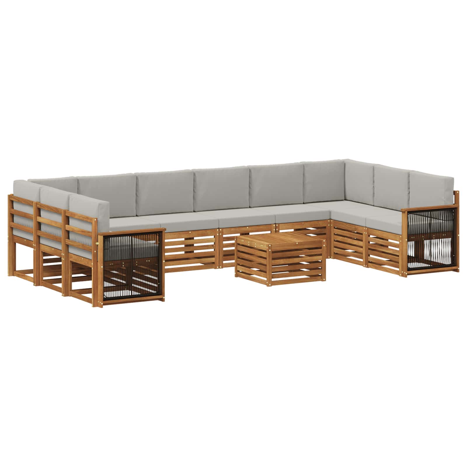 vidaXL Sofa-Sets Naturel Massief Acaciahout