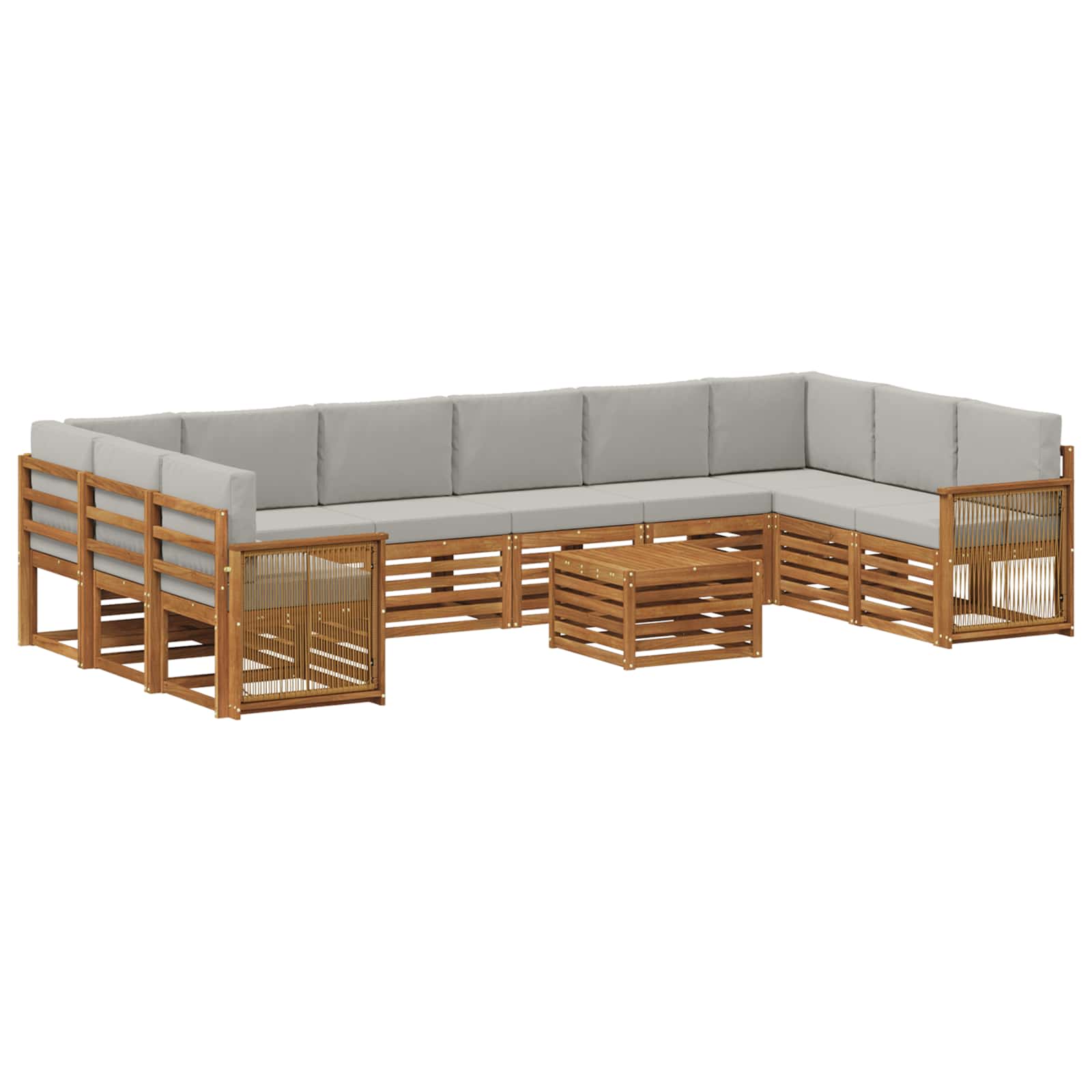 vidaXL Sofa-Sets Naturel Massief Acaciahout