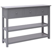 vidaXL Dressoir 108x30x76 cm massief paulowniahout grijs - Aashly