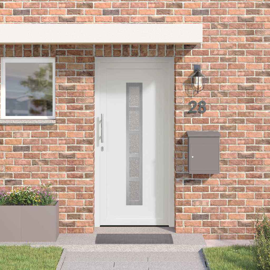 vidaXL Voordeur Wit PVC