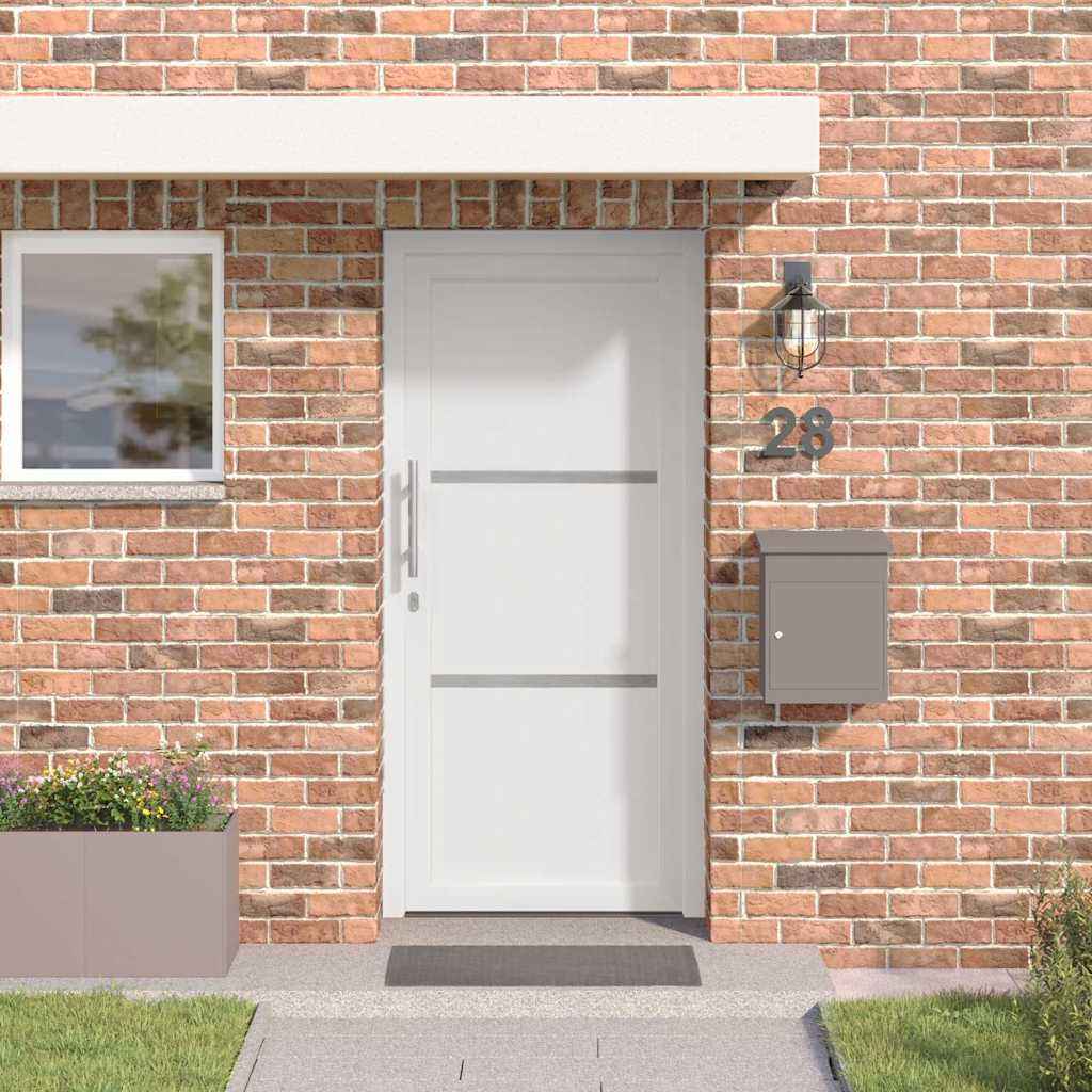 vidaXL Voordeur Wit PVC