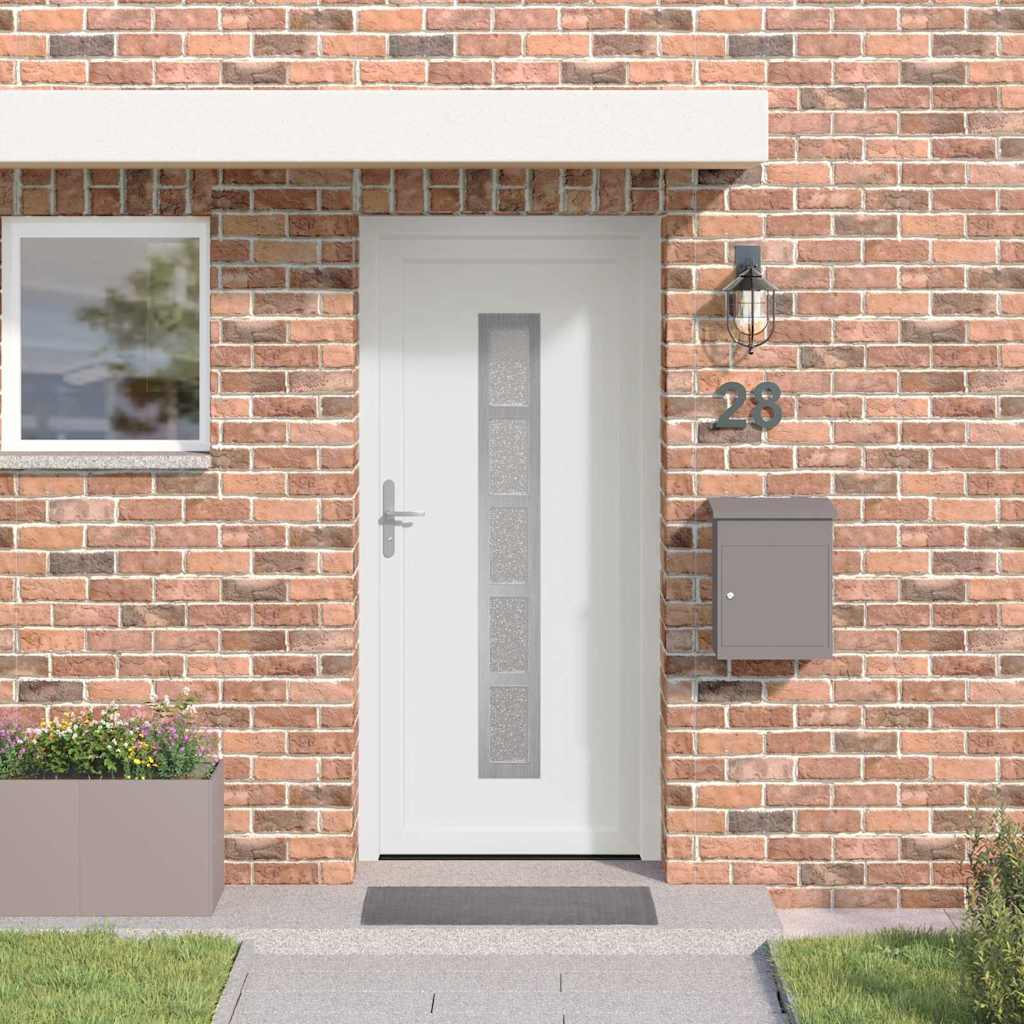 vidaXL Voordeur Wit PVC
