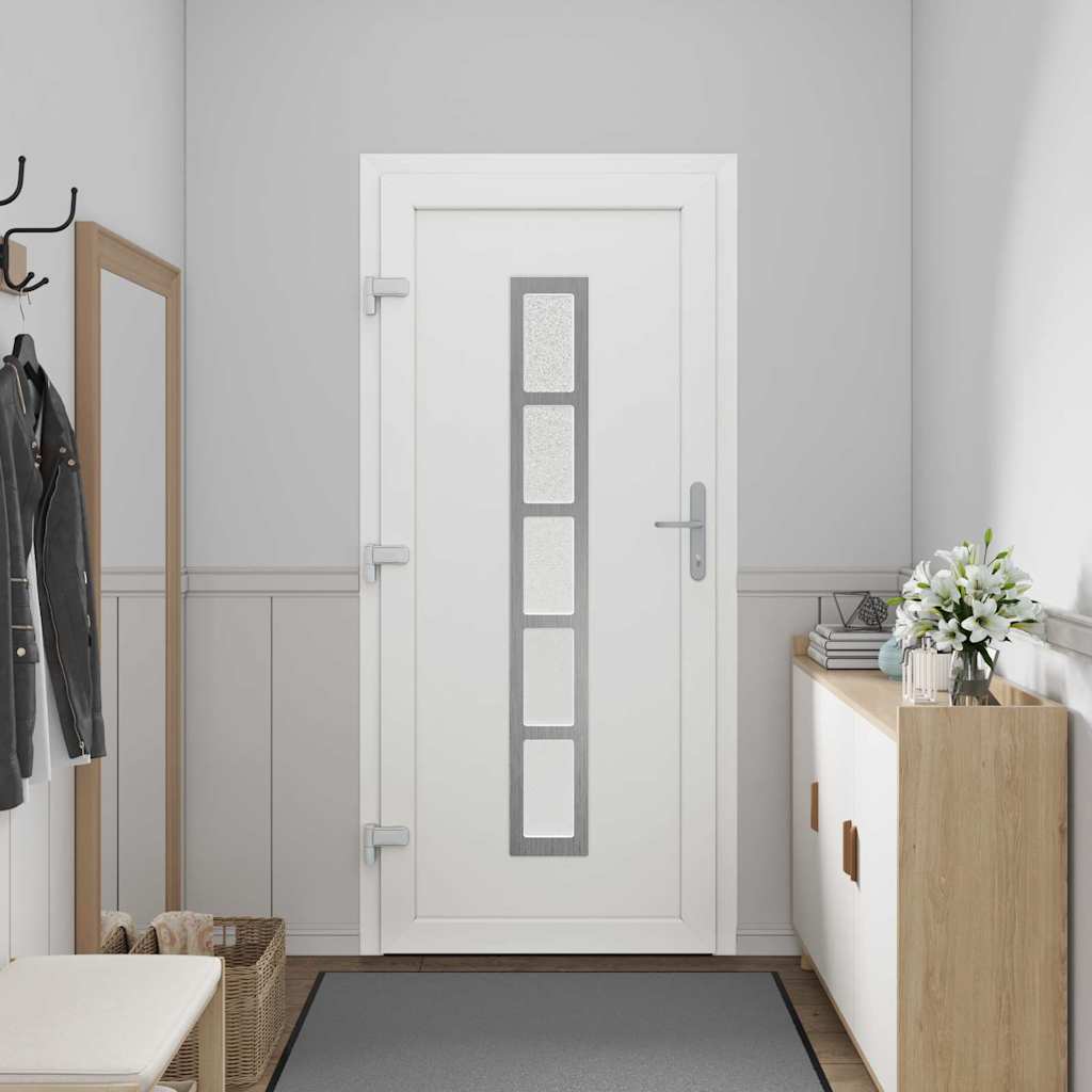 vidaXL Voordeur Wit PVC