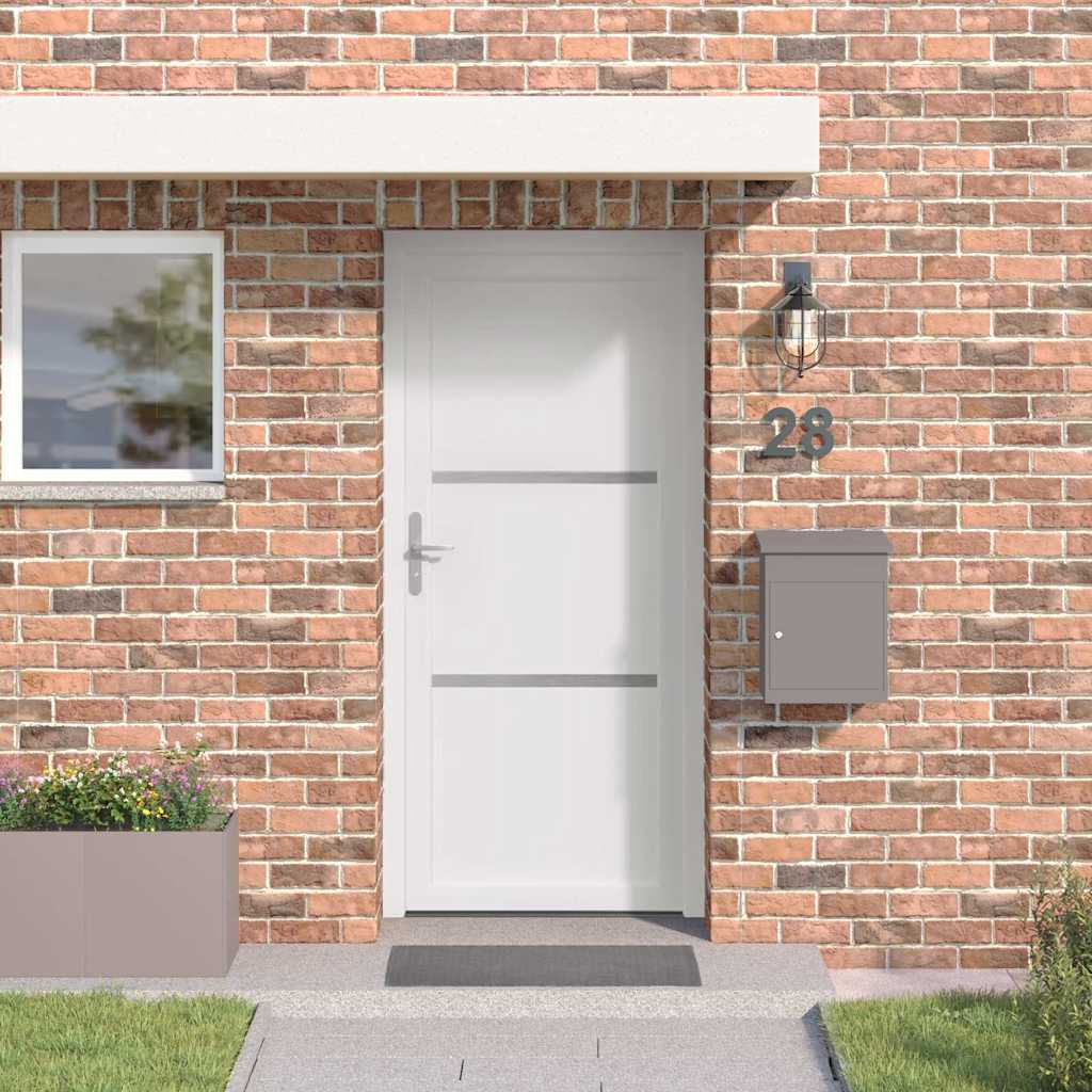 vidaXL Voordeur Wit PVC