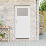 vidaXL Voordeur Wit PVC