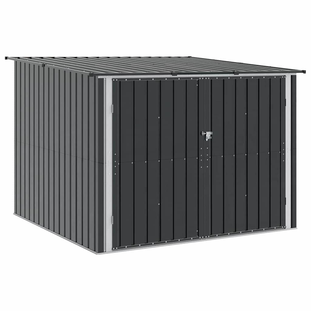 vidaXL Fietsschuurtje 3 pcs Antraciet 215 x 206 x 157 cm Metaal
