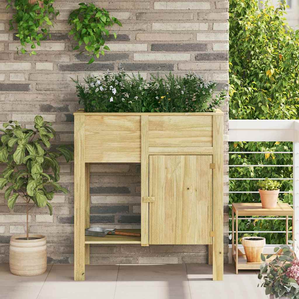 vidaXL Opbergbed voor in de tuin 85 x 46 x 96 cm Behandeld Grenenhout
