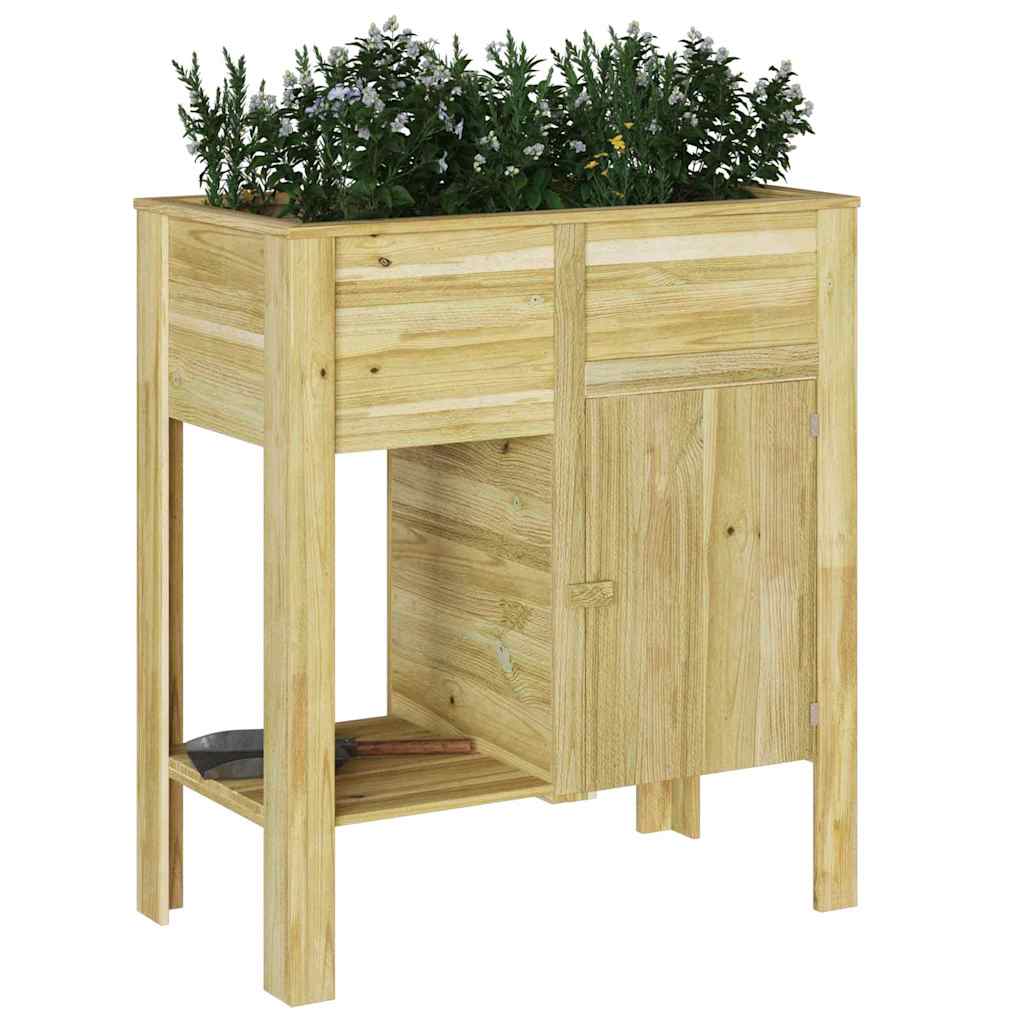 vidaXL Opbergbed voor in de tuin 85 x 46 x 96 cm Behandeld Grenenhout