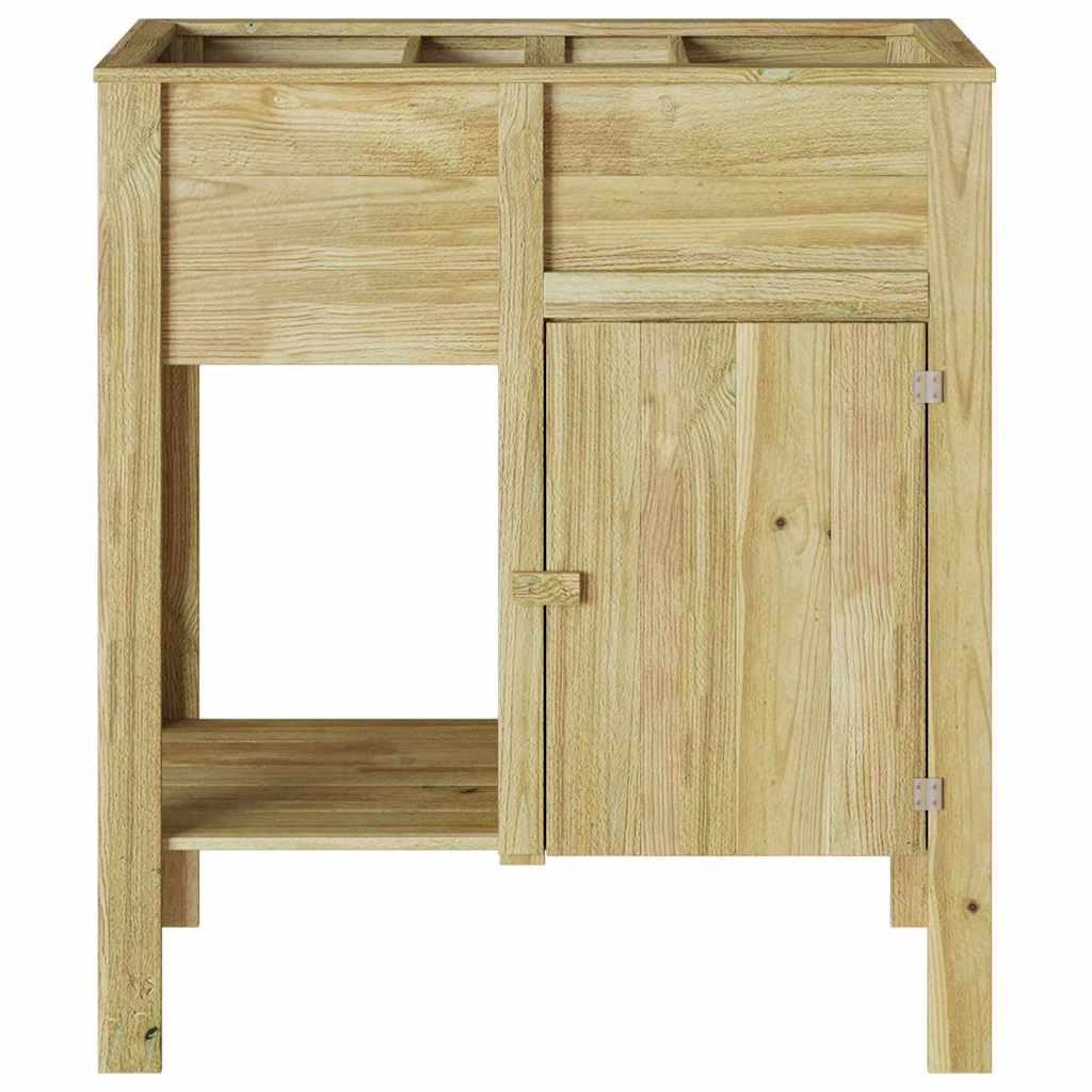 vidaXL Opbergbed voor in de tuin 85 x 46 x 96 cm Behandeld Grenenhout