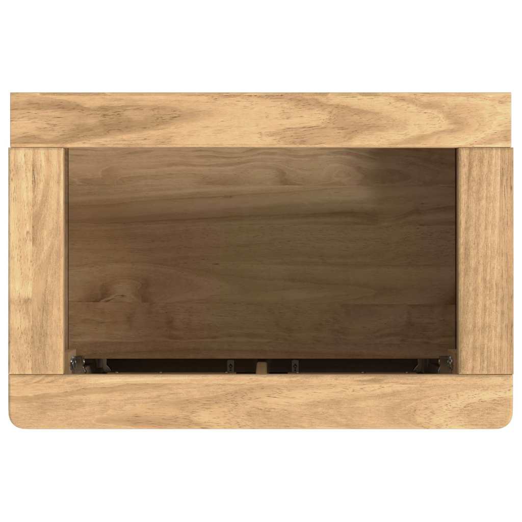 vidaXL Badkamermeubelset met lade 2 pcs Wasbruin Massief grenenhout