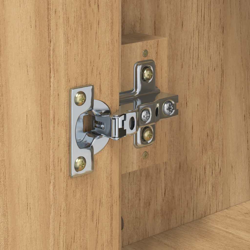 vidaXL Badkamermeubelset met lade 2 pcs Wasbruin Massief grenenhout