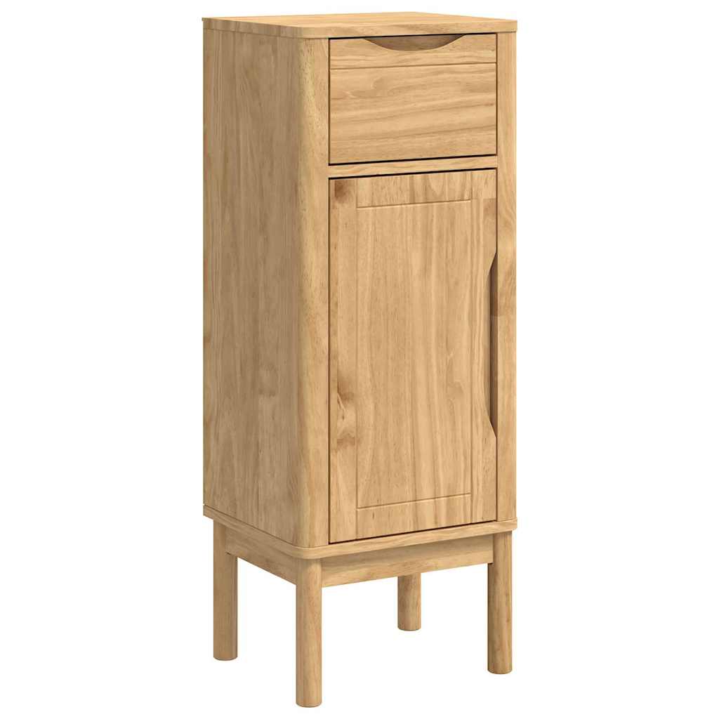 vidaXL Badkamermeubelset met lade 2 pcs Wasbruin Massief grenenhout
