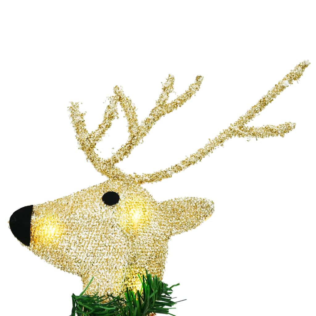 vidaXL LED Rendieren 4 pcs Goud 45 x 19 x 65 cm Stof