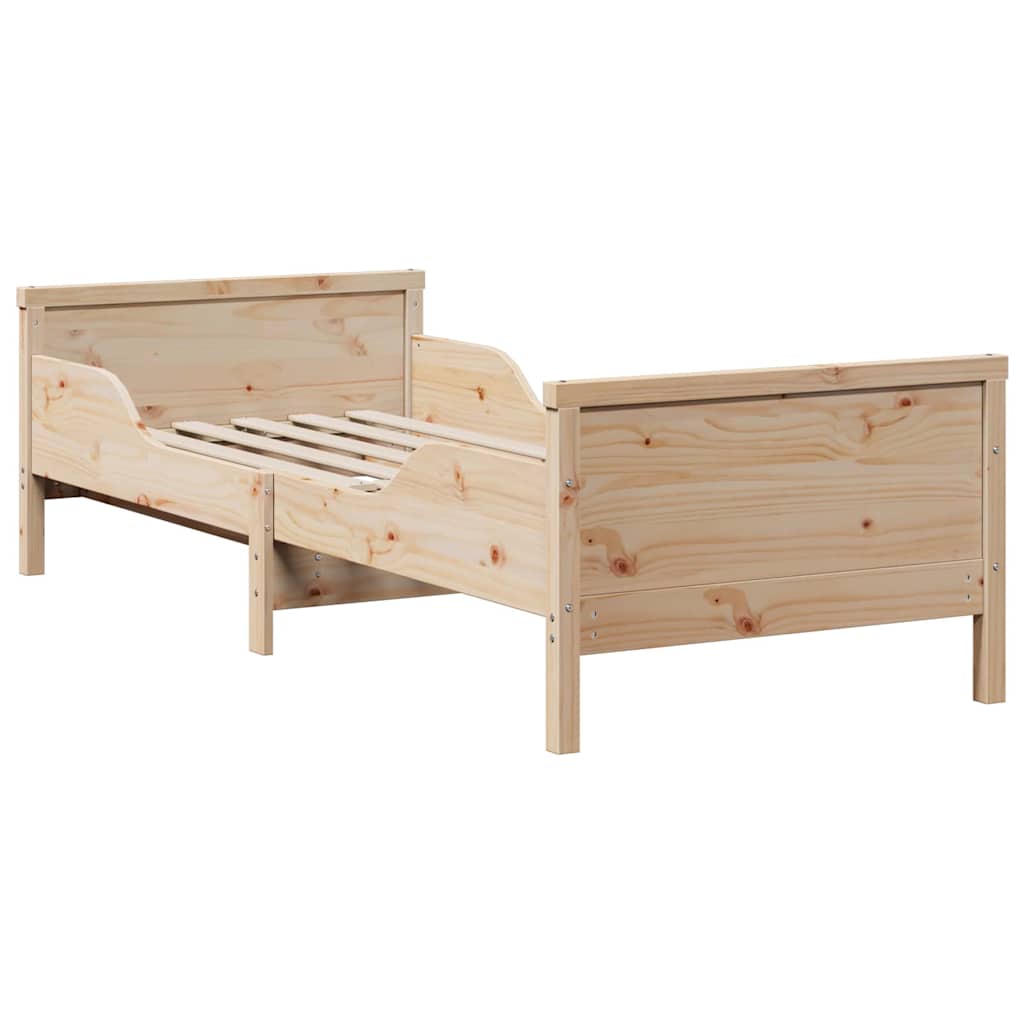 vidaXL Bedframe met matras met hoofdeinde Bruin 80 x 200 cm
