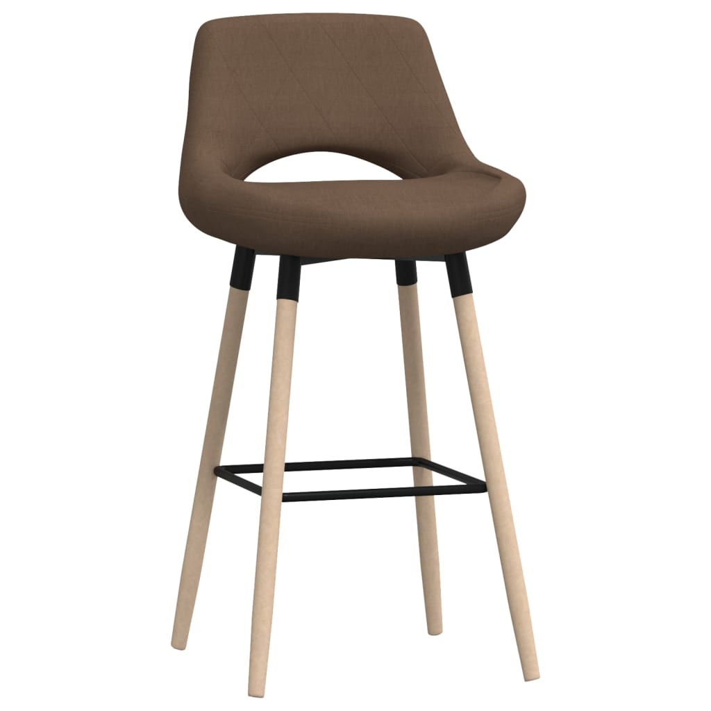 vidaXL Barkruk stof taupe