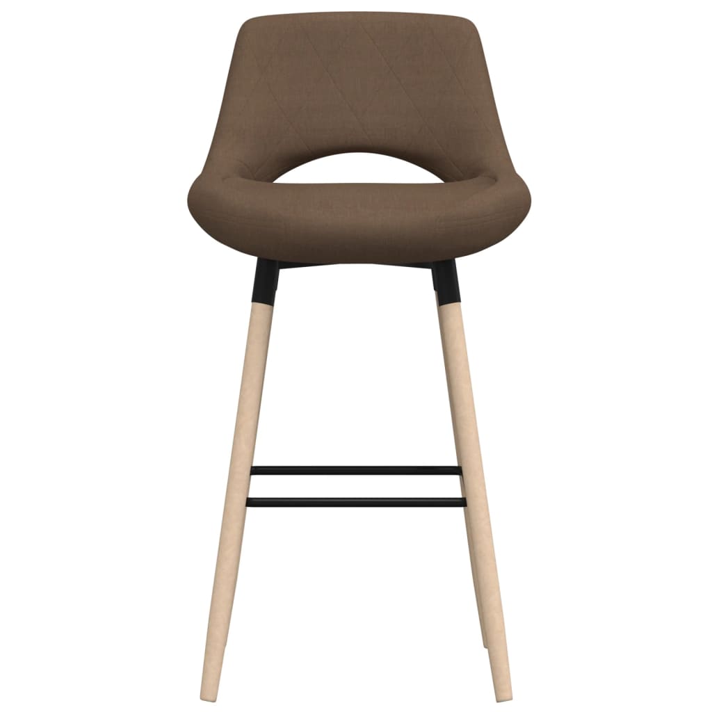 vidaXL Barkruk stof taupe