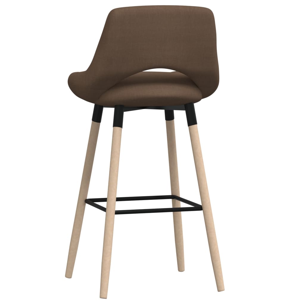 vidaXL Barkruk stof taupe
