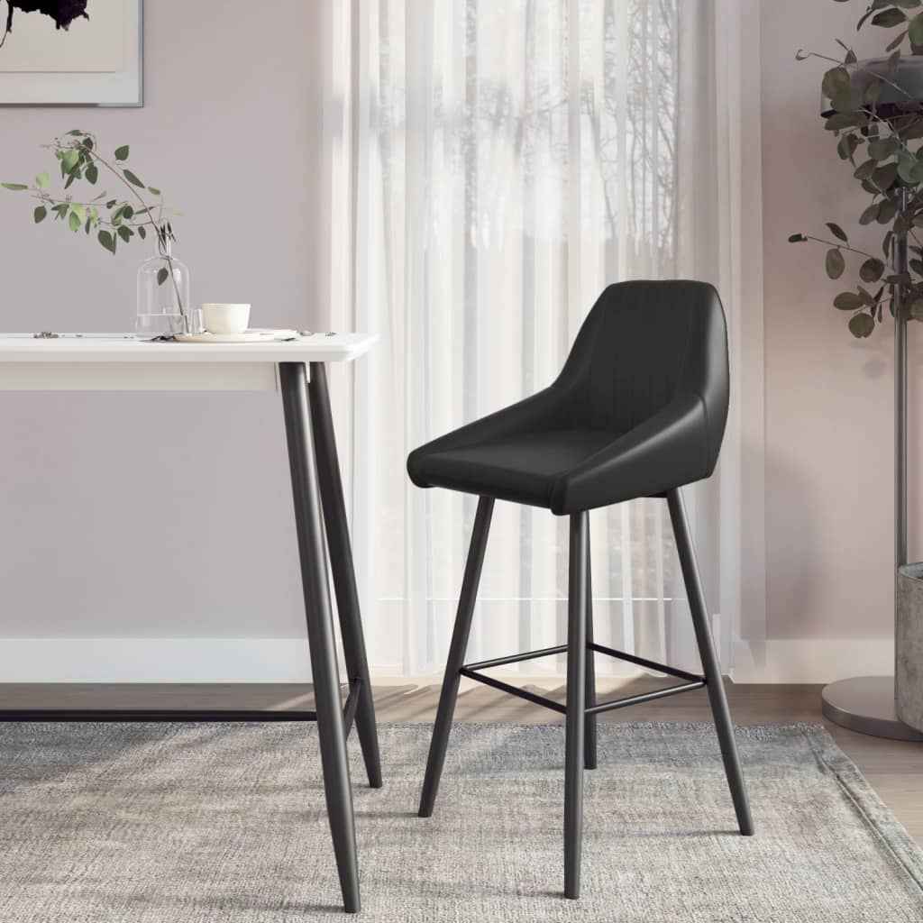 vidaXL Barkruk kunstleer lichtbruin