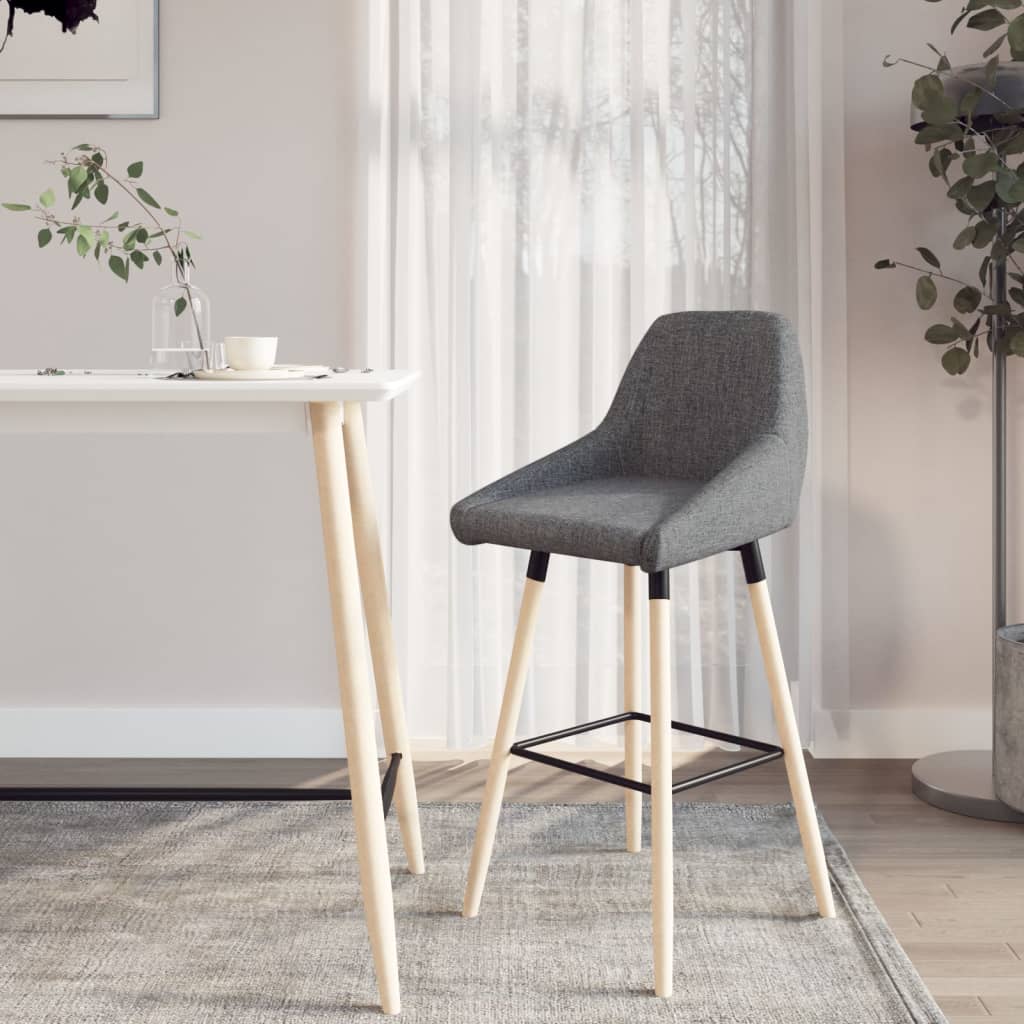 vidaXL Barkruk stof bruin