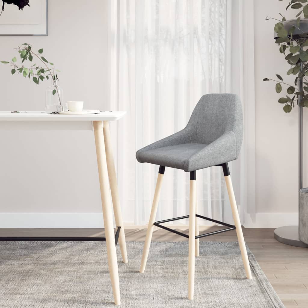vidaXL Barkruk stof bruin