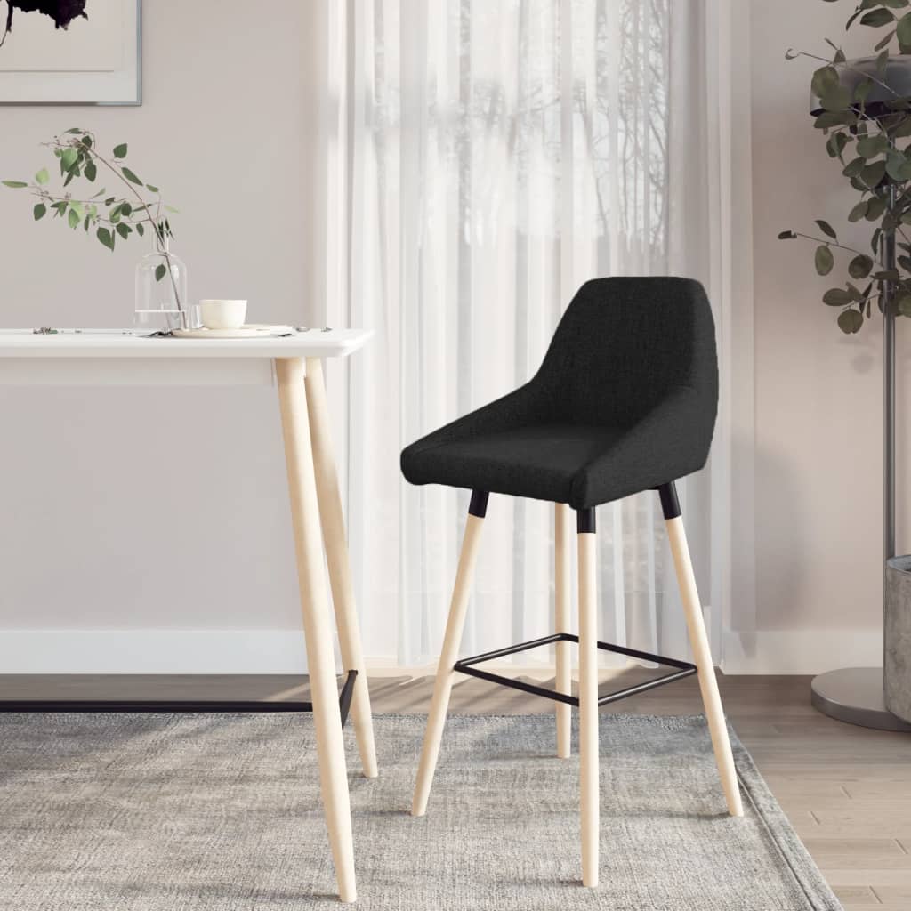 vidaXL Barkruk stof bruin