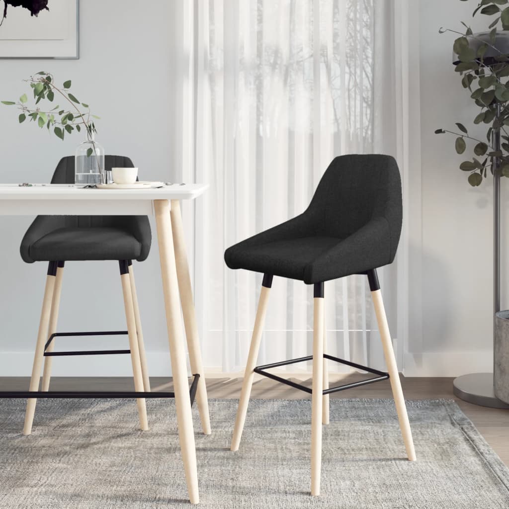 vidaXL Barkruk stof bruin