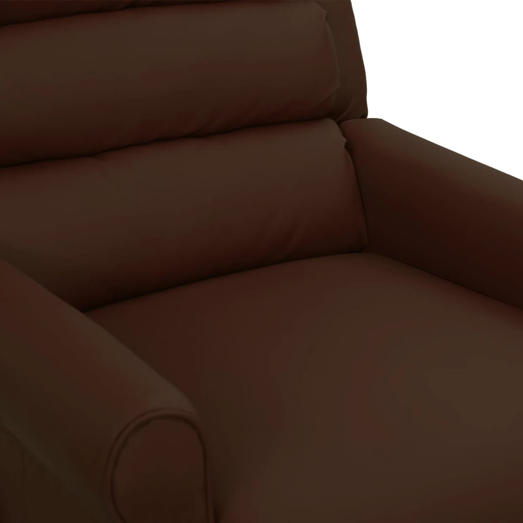 vidaXL Massagestoel kunstleer zwart